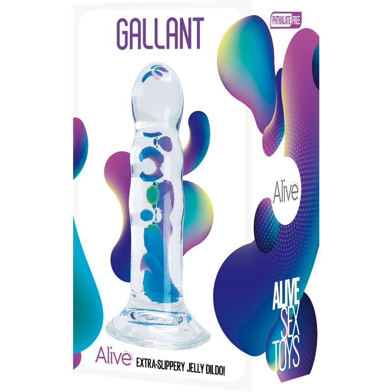 ALIVE - GALLANT PENIS REALISTE TRANSPARENT 14 CM