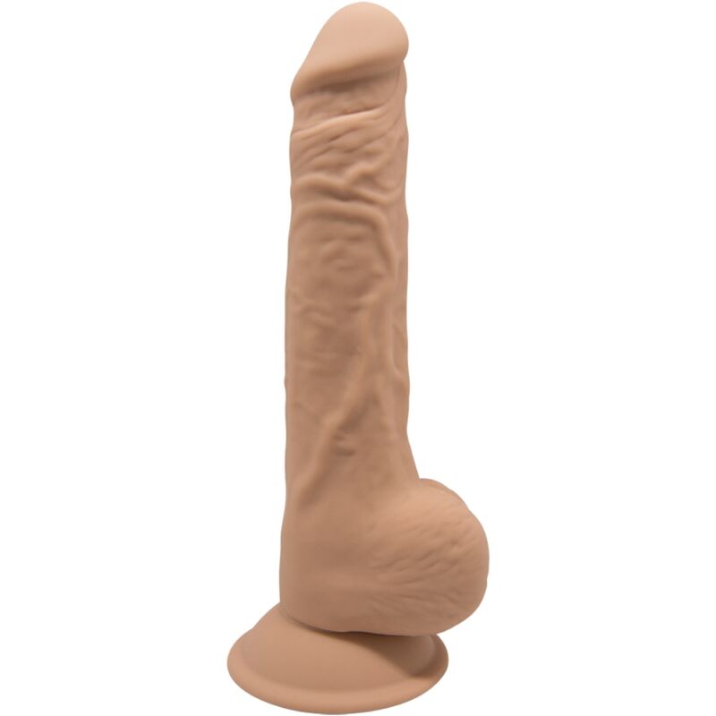 SILEXD - MODÈLE 1 PÉNIS RÉALISTE SILICONE PREMIUM SILEXPAN CARAMEL 24 CM