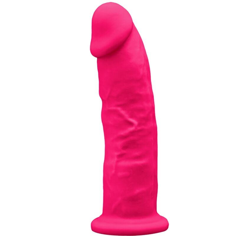 SILEXD - MODÈLE 2 PÉNIS RÉALISTE SILICONE PREMIUM SILEXPAN FUCHSIA 19 CM
