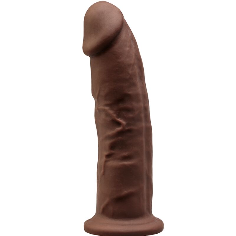 SILEXD - MODÈLE 2 PÉNIS RÉALISTE SILICONE PREMIUM SILEXPAN MARRON 23 CM