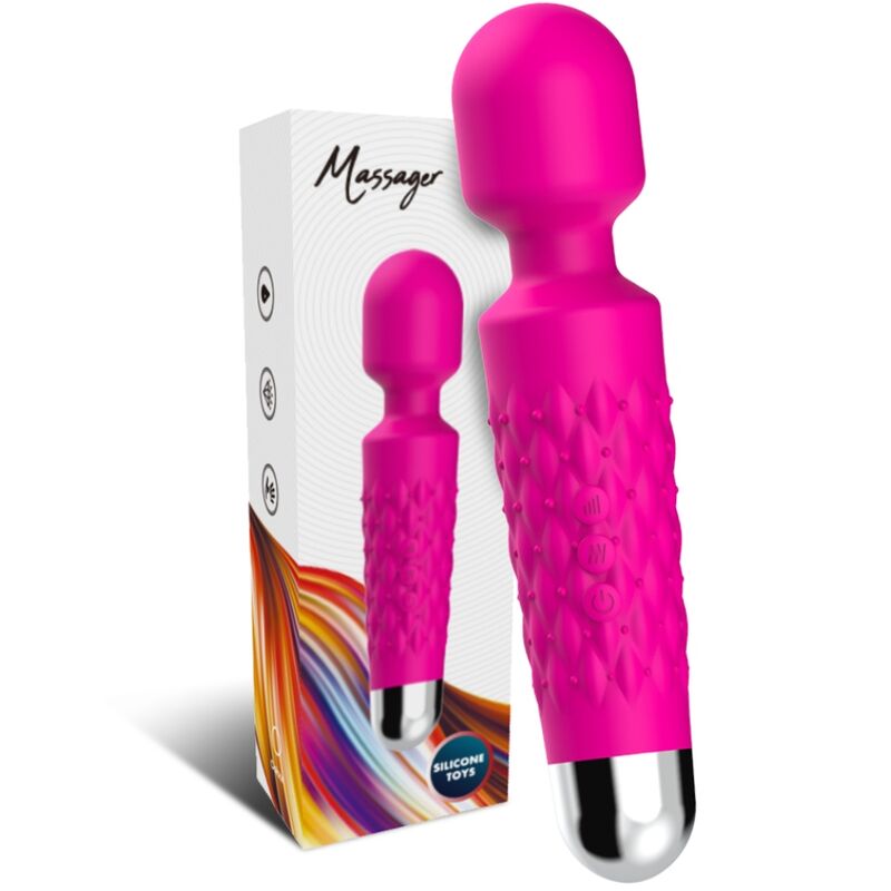 ARMONY - POSTMAN FLEXIBLE HEAD MASSAGER &amp; VIBRATOR FUCHSIA