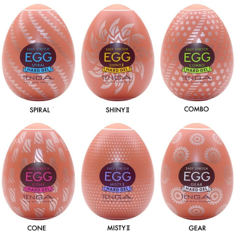 TENGA - HARD BOILED EGG MASTURBATOR PACK 6 UNITS