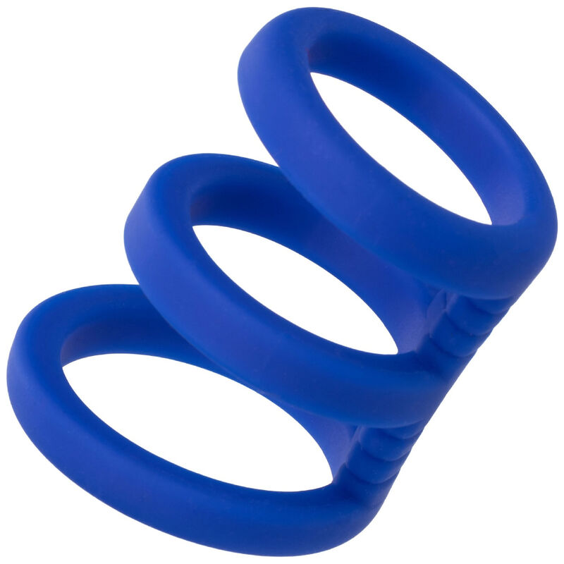 CALEXOTICS - ADMIRAL TRIPLE PENIS CAGE BLUE