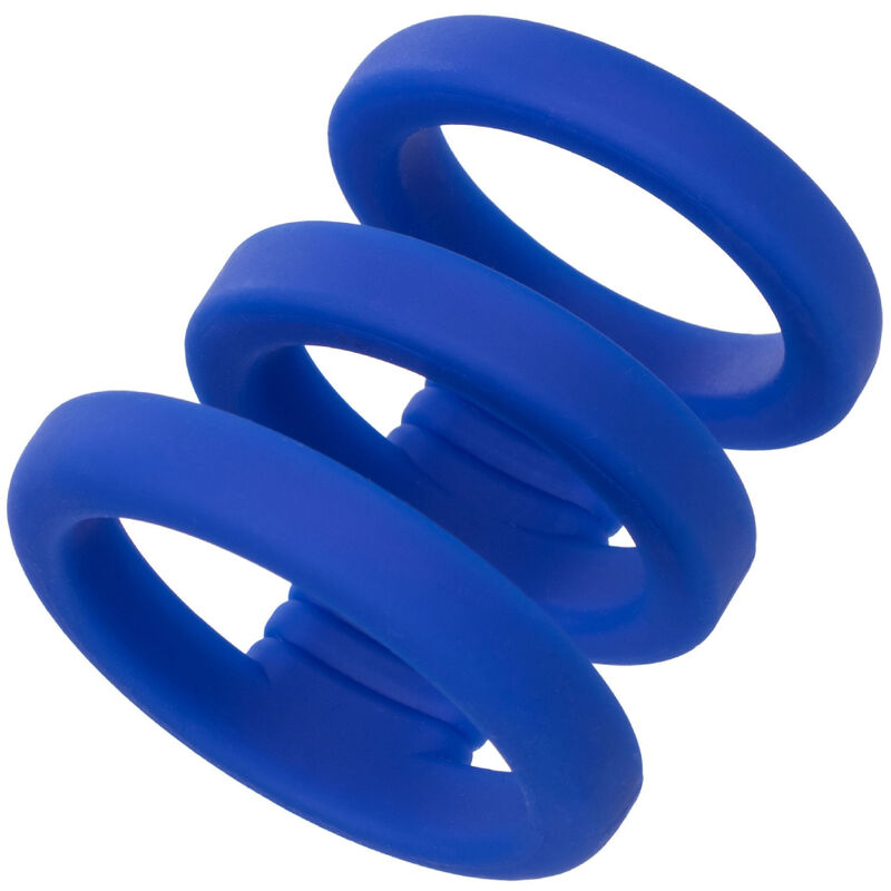 CALEXOTICS - ADMIRAL TRIPLE PENIS CAGE BLUE
