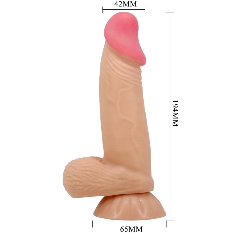 PRETTY LOVE - SÉRIE SLIDING SKIN GODE RÉALISTE AVEC VENTOUSE SLIDING SKIN 19,4 CM