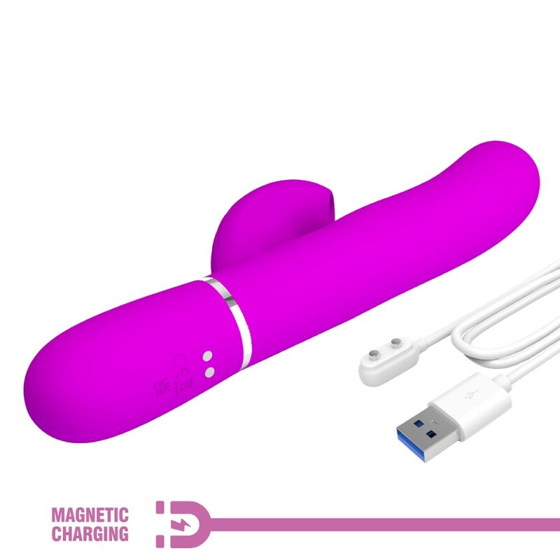 PRETTY LOVE - 3 IN 1 MULTIFUNCTION G-SPOT VIBRATOR PURPLE