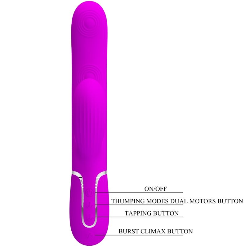 PRETTY LOVE - 3 IN 1 MULTIFUNCTION G-SPOT VIBRATOR PURPLE