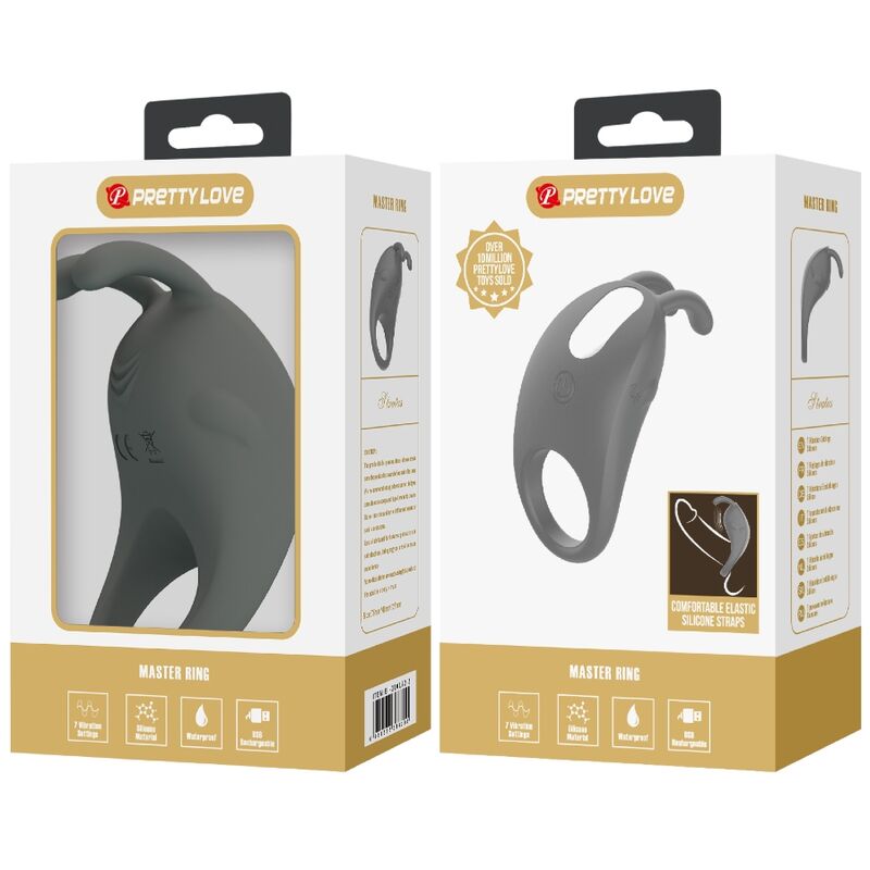 Sex Divinity - STRATUS GREY RABBIT VIBRATING RING