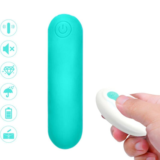 ARMONY - SPLASH JOLINE SILICONE VIBRATING BULLET REMOTE CONTROL 10 VIBRATIONS 65 X 15 CM GREEN