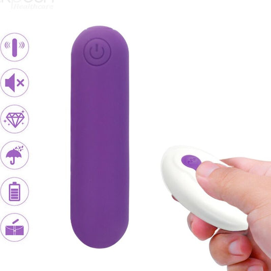 ARMONY - SPLASH JOLINE SILICONE VIBRATING BULLET REMOTE CONTROL 10 VIBRATIONS 6.5 X 1.5 CM PURPLE