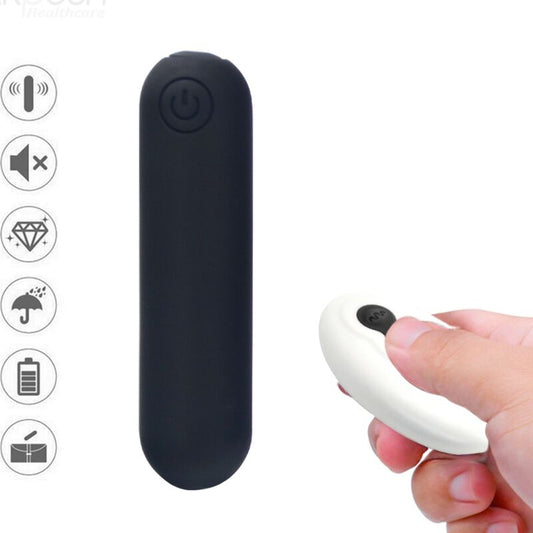 ARMONY - SPLASH JOLINE SILICONE VIBRATING BULLET REMOTE CONTROL 10 VIBRATIONS 65 X 15 CM BLACK