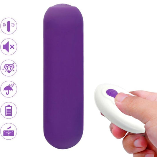 ARMONY - SPLASH JOIE SILICONE VIBRATING BULLET REMOTE CONTROL 10 VIBRATIONS 75 X 19 CM PURPLE