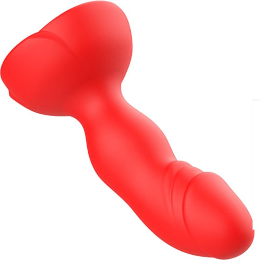 ARMONY - EXTREME A BLOOM PINK VIBRATOR &amp; ANAL PLUG REMOTE CONTROL RED