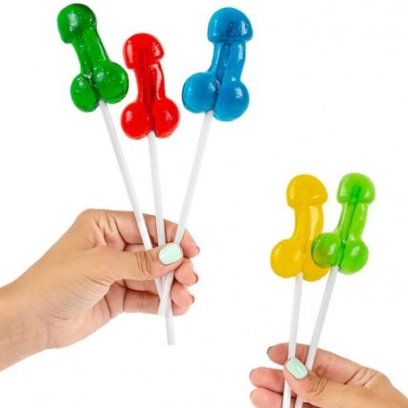 SECRETPLAY - ASSORTED PENIS LOLLIPOPS DISPLAY WITH ALCOHOL 40 UNITS