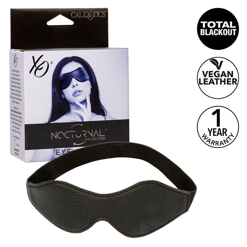 CALEXOTICS - NOCTURNAL BLACK LEATHER EYE MASK