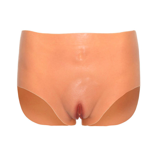HIDDEN DESIRE - ALTER EGO NATURAL HIGH WAIST OPEN VAGINA PANTIES