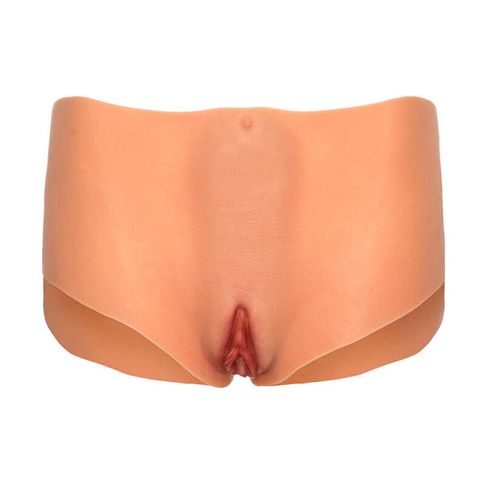 HIDDEN DESIRE - ALTER EGO OPEN VAGINA AND ANUS PANTIES, NATURAL MID-WAIST