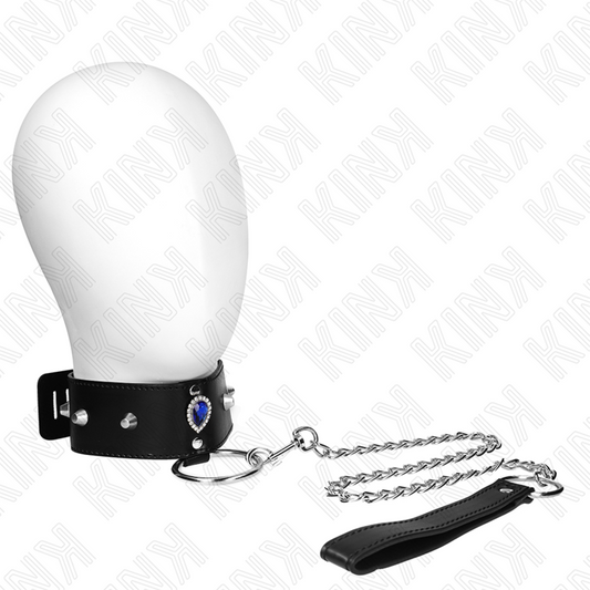 KINK - 65 CM BLUE DIAMONDS ADJUSTABLE NECKLACES 36-43 CM X 5 CM