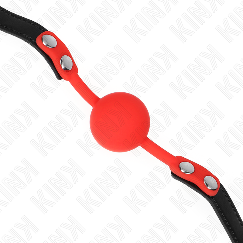 KINK - 4 CM RED SILICONE BALL GAG 60 x 2 CM