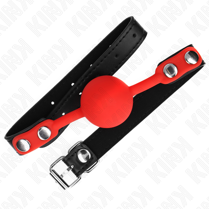 KINK - 4 CM RED SILICONE BALL GAG 60 x 2 CM