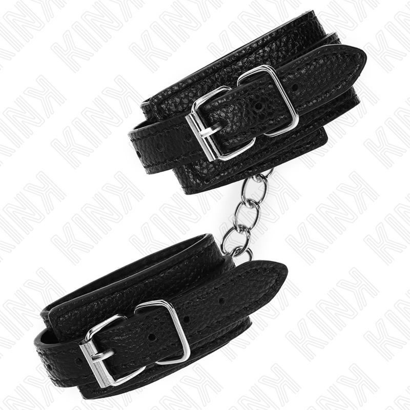 KINK - BLACK SNAKE STYLE WRISTBANDS ADJUSTABLE 20-28 CM X 5.4 CM