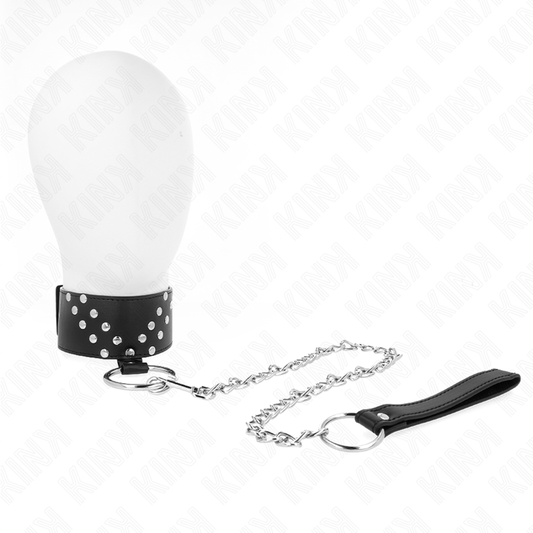 KINK - 65 CM V-RIVET ADJUSTABLE STRAP COLLAR 36-43 CM X 5 CM