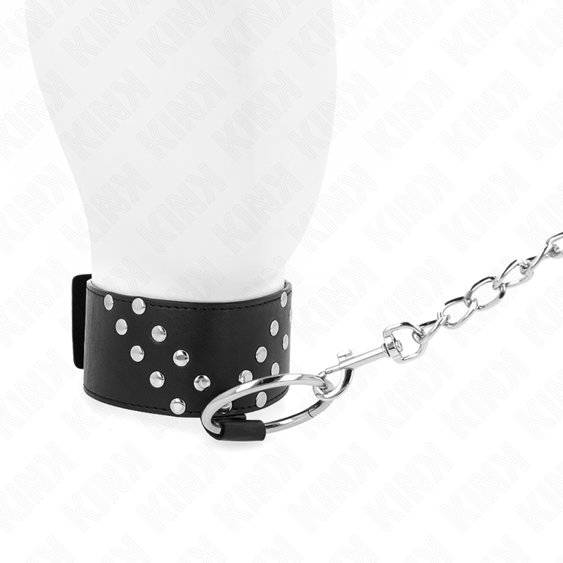KINK - 65 CM V-RIVET ADJUSTABLE STRAP COLLAR 36-43 CM X 5 CM