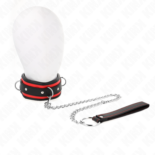 KINK - 65 CM HEAVY DUTY COLLAR WITH LEASH MODEL 2 ADJUSTABLE 36.5-50 CM