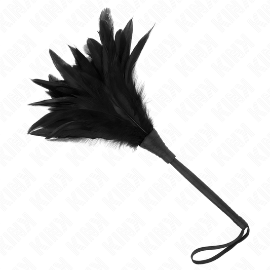 KINK - FOUET À POMPON EN SILICONE EN FORME DE ROSE DE 45 CM