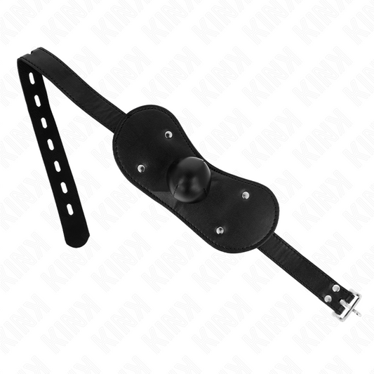 KINK - ADJUSTABLE LOCKABLE BALL GAG MOUTH MASK 42-60 CM