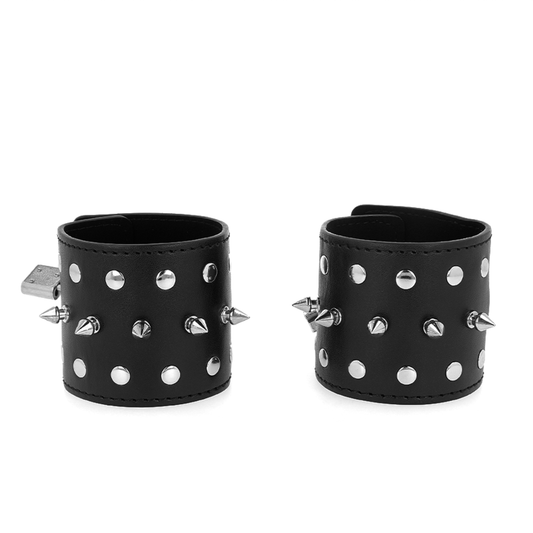 KINK - PUNK STYLE SPIKED WRISTBANDS 25 X 6 CM