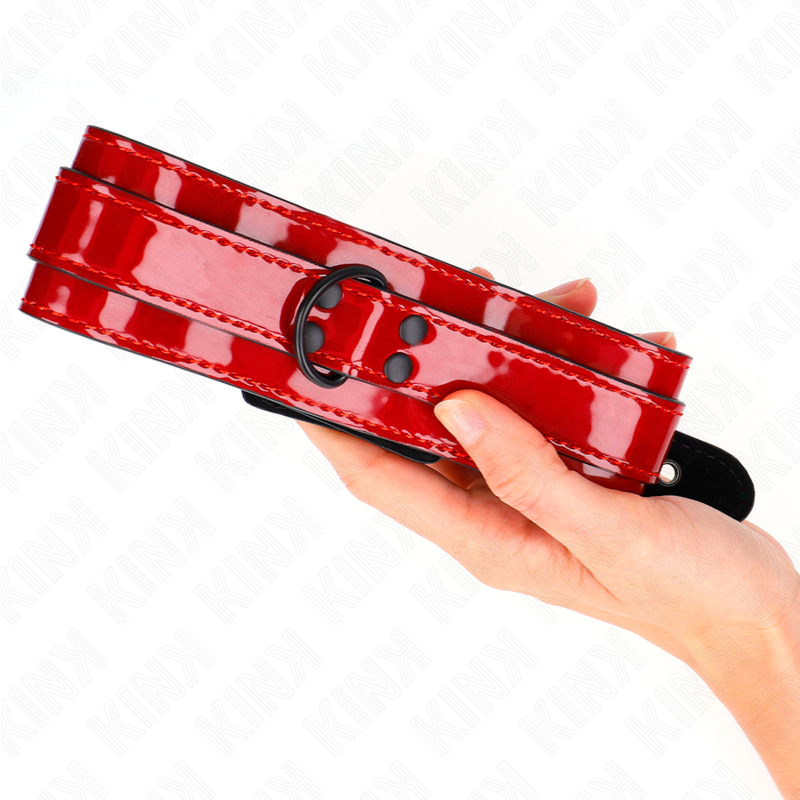 KINK - WINE RED ADJUSTABLE COLLAR 37.5-49.5 CM X 5 CM