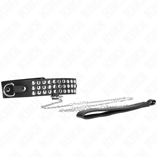 KINK - 65 CM ADJUSTABLE GLITTER LEASH COLLAR 37-42 CM X 5.3 CM