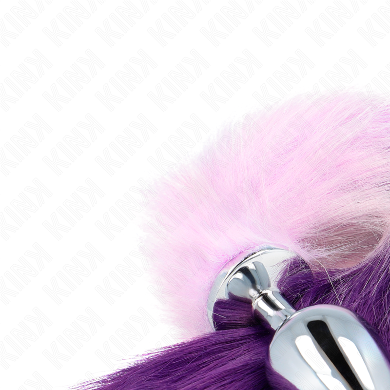 KINK - ANAL PLUG SIZE L 10 X 4 CM WITH SYNTHETIC TAIL 40 CM VIOLET