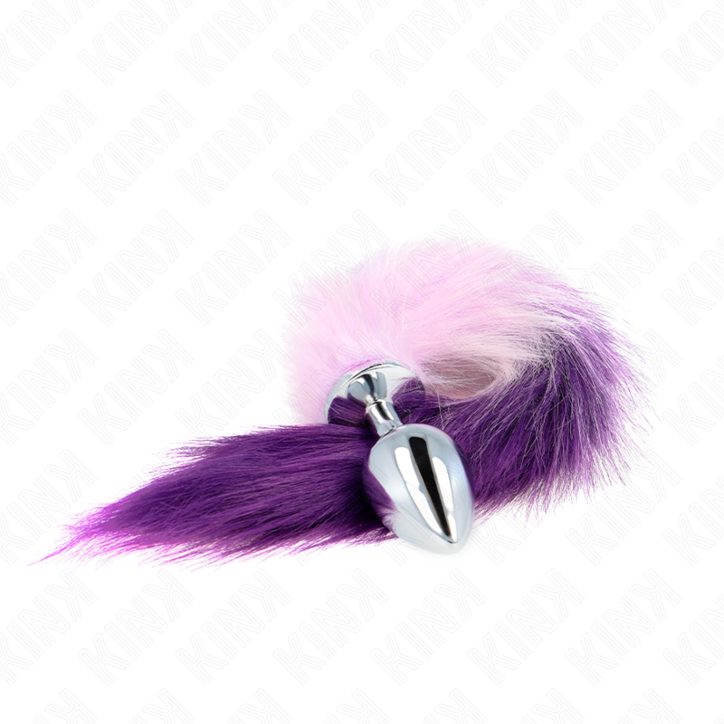 KINK - ANAL PLUG SIZE L 10 X 4 CM WITH SYNTHETIC TAIL 40 CM VIOLET