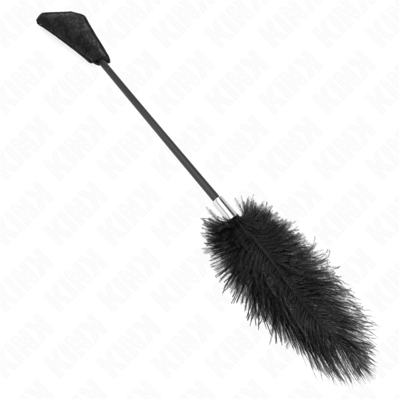 KINK - OSTRICH FEATHERS FOR TICKLING WITH LACE PADDLE 56 CM