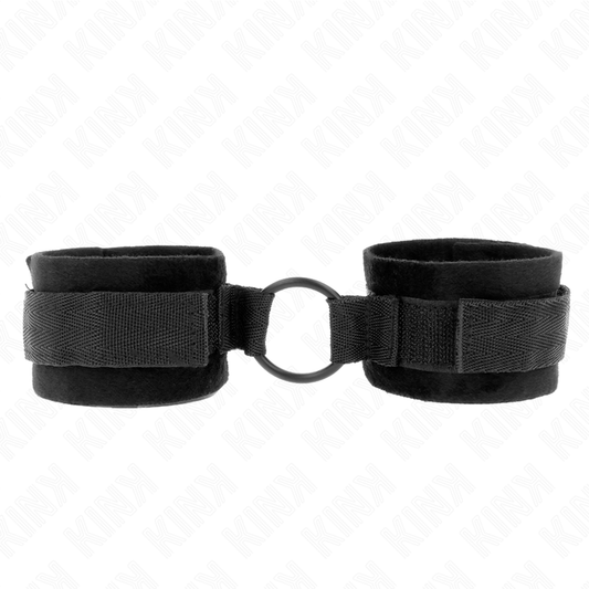 KINK - 25 CM WRIST WRAPS FOR BEGINNERS WITH 4 CM RING BLACK ADJUSTABLE 15-25 CM