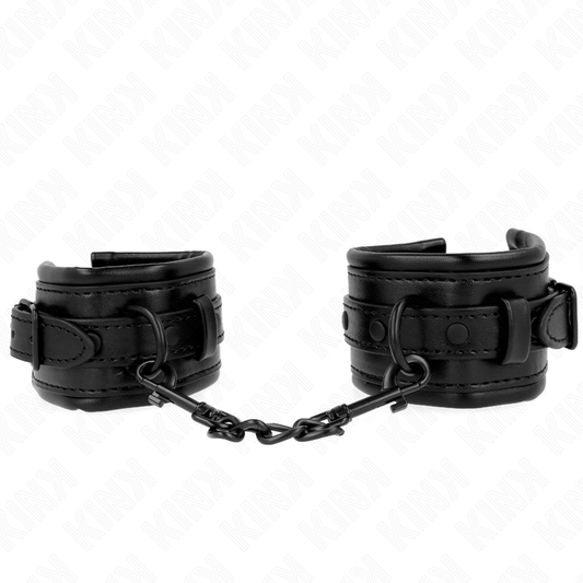 KINK - ADJUSTABLE BLACK WRISTBANDS 20-30 CM X 6 CM