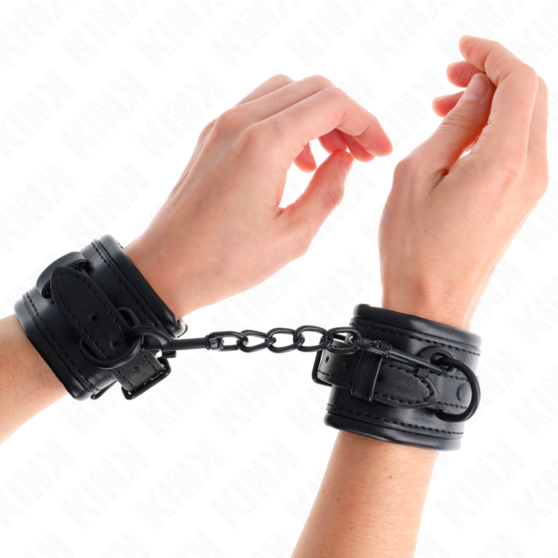 KINK - ADJUSTABLE BLACK WRISTBANDS 20-30 CM X 6 CM