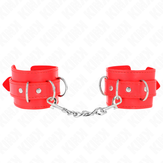 KINK - WRIST SUPPORT WITH 3 ADJUSTABLE D-RINGS RED 17.5-25 CM X 6 CM