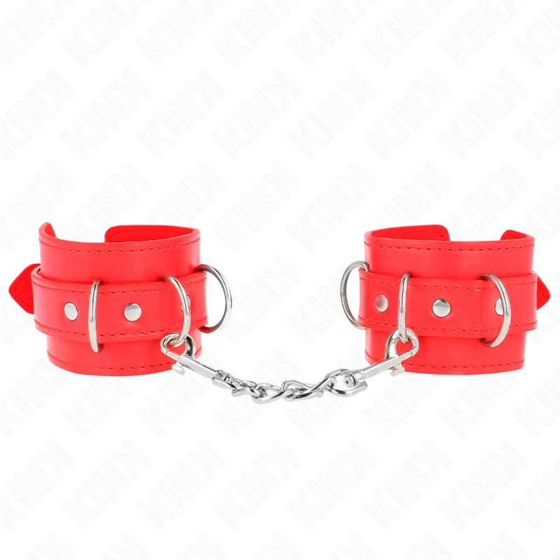 KINK - WRIST SUPPORT WITH 3 ADJUSTABLE D-RINGS RED 17.5-25 CM X 6 CM