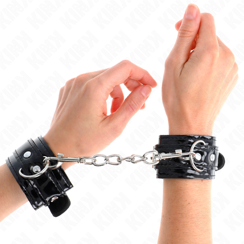 KINK - ADJUSTABLE SHINY NEOPRENE WRISTBANDS 17-24 CM X 4.5 CM