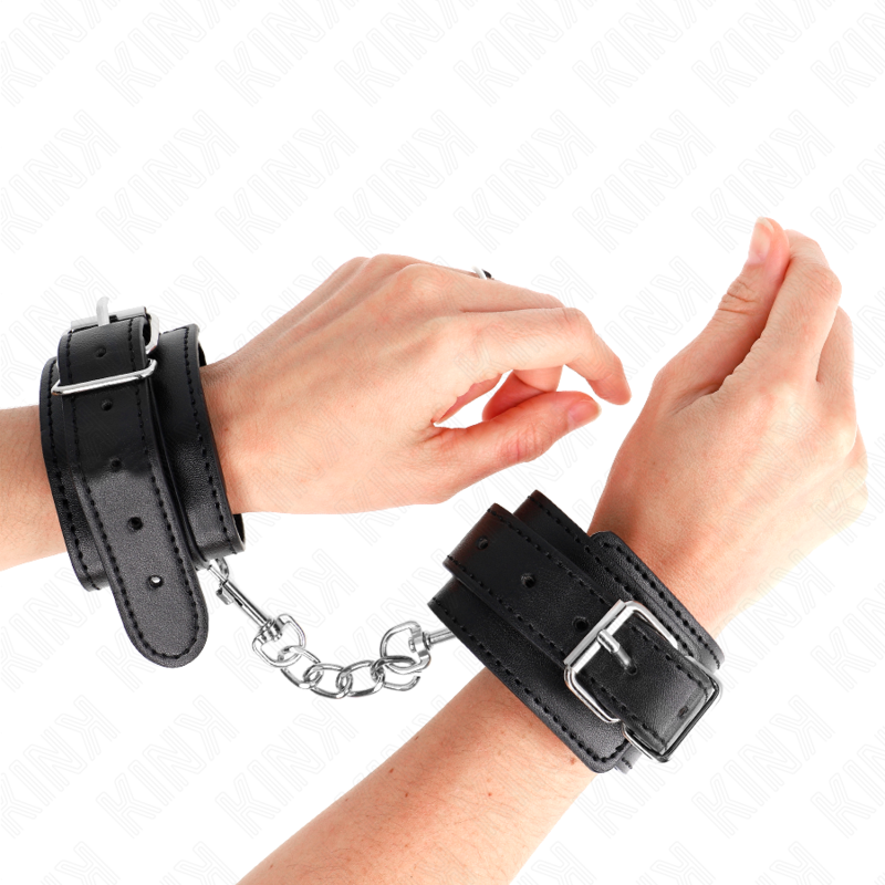 KINK - THIN BLACK WRISTBANDS ADJUSTABLE 21-33 CM