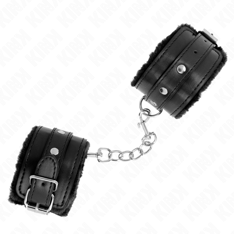 KINK - PREMIUM BLACK LINED WRISTBANDS WITH ADJUSTABLE BLACK STRAP 17-29 CM X 6 CM