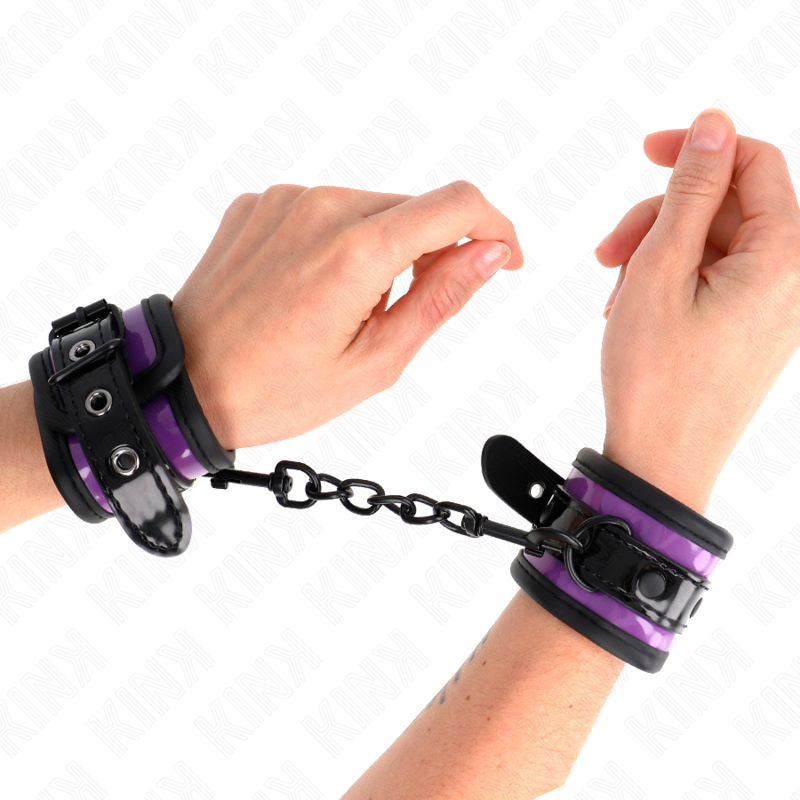KINK - LILAC NEOPRENE WRISTBANDS ADJUSTABLE 21-28 CM X 5 CM