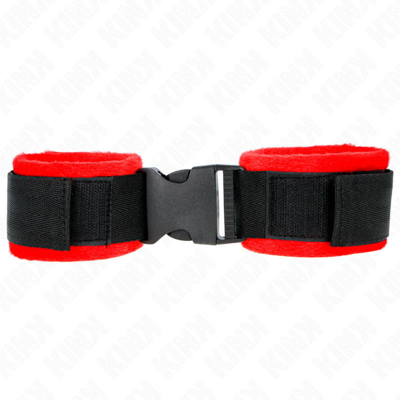 KINK - RED-BLACK NYLON WRISTBANDS MODEL 1 ADJUSTABLE 25-35 CM X 6 CM