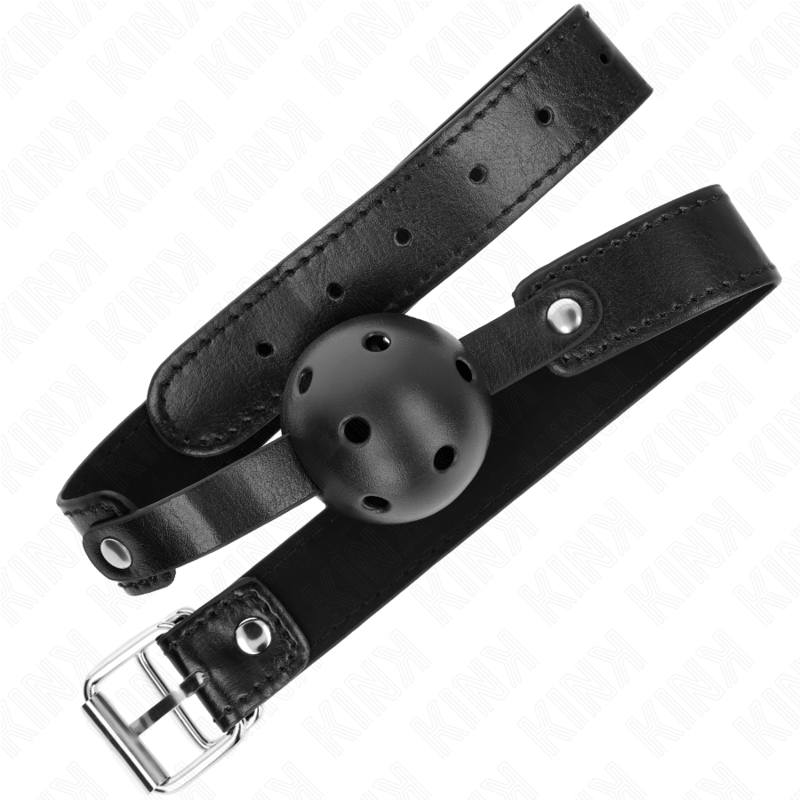 KINK - BALL GAG 4.5 CM BREATHABLE BLACK 65 x 2.5 CM