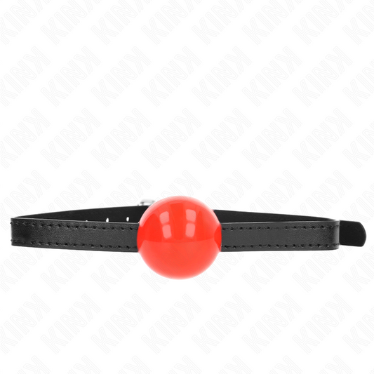 KINK - 4 CM SOLID SINGLE BALL GAG RED 65 x 1.5 CM