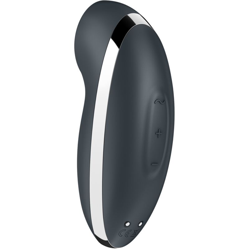 SATISFYER - TAP &amp; CLIMAX 2 VIBRATOR &amp; STIMULATOR GREY