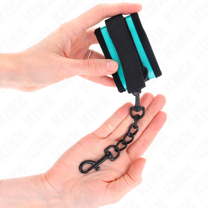 KINK - BLACK-BLUE ADJUSTABLE WRISTBANDS 18-32 CM X 5 CM
